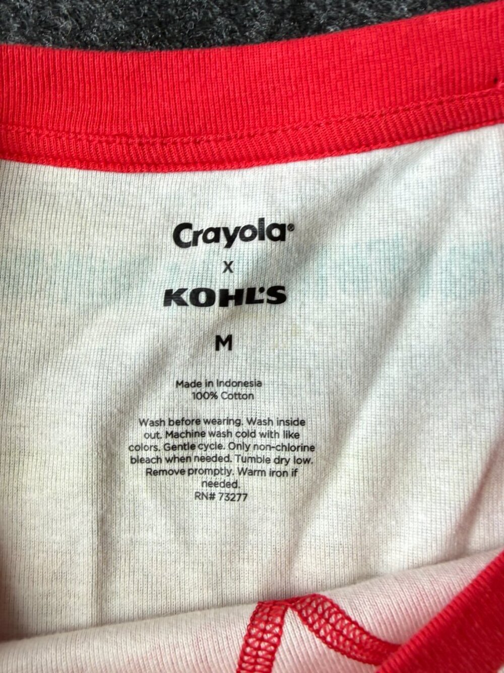 Crayola x Kohl’s Colorful Stripe Pajama Set Size M - Picture 7 of 8